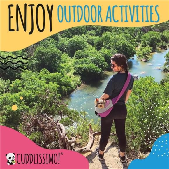 Pet Sling Carrier -Small Dog Puppy Cat Carrying Bag Purse Pouch -For Pooch Doggy - Picture 4 of 7